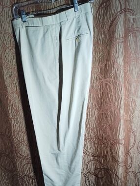 Men's Classic Cream Dress Pants